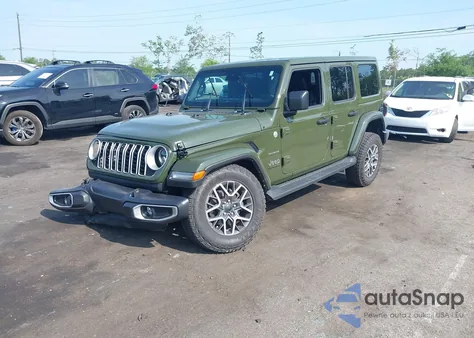 2024 Jeep Wrangler 4-Door Sahara 4X4 z USA, uszkodzony, nr VIN 1C4PJXEG1RW242431